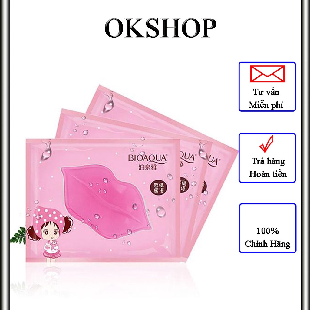 Lips Mask - Mặt Nạ Dưỡng Môi Bioaqua hàng Nội địa Trung giúp căng bóng, xóa thâm môi