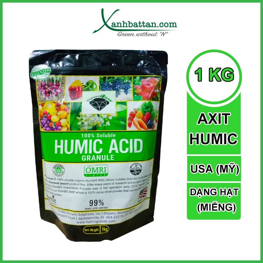 Phân Bón Kích Rễ Acid Humic Bột Nhập Khẩu Từ Mỹ 1 Kg