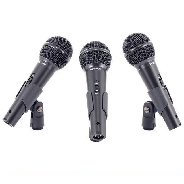 Bộ 3 micro cầm tay biểu diễn sân khấu Behringer XM1800S