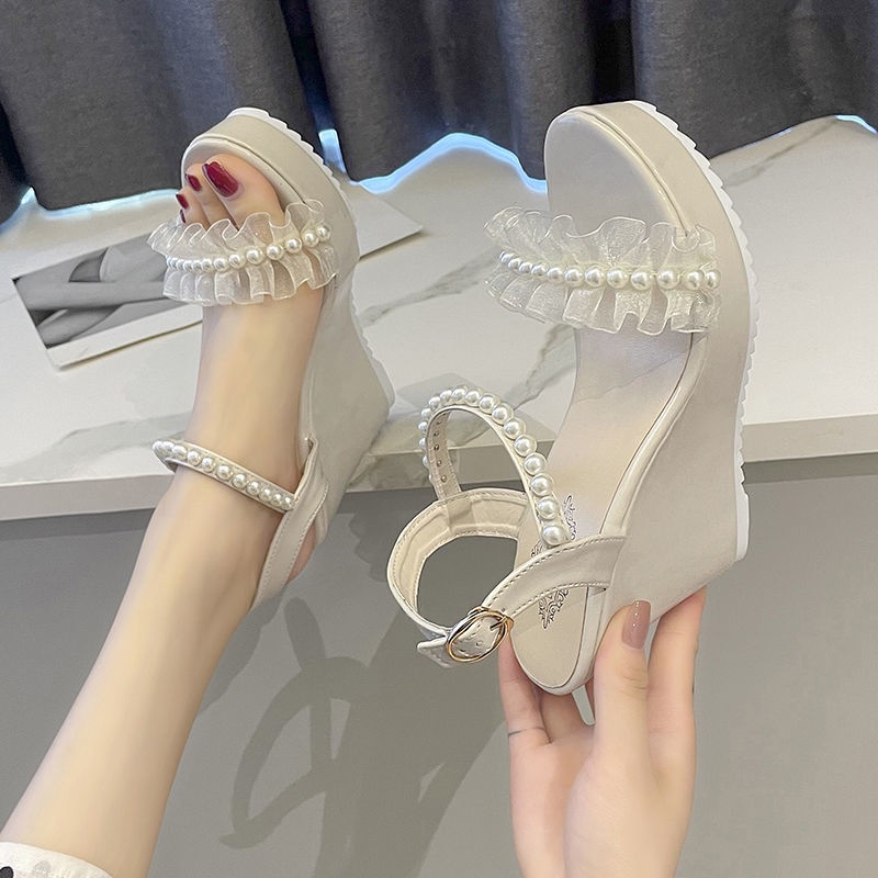 Xăng đan Đế Xuồng 11cm Thời Trang Cho Nữ