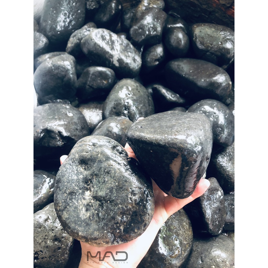 Đá Cuội đen lỗ