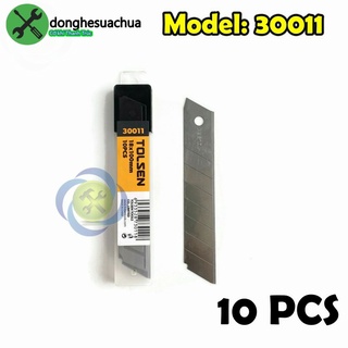 Lưỡi dao rọc giấy tolsen 30011 kích thước 18mm x 100mm x 0.5mm