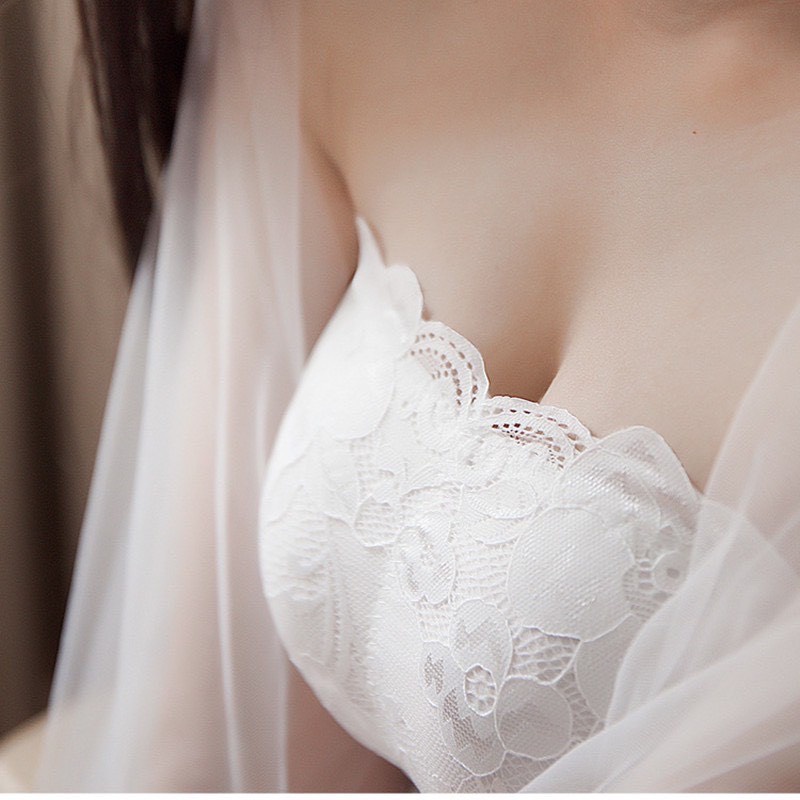 Áo Bra Ren Không Dây Kèm Mút Cài Sau Siêu Mềm - LADY