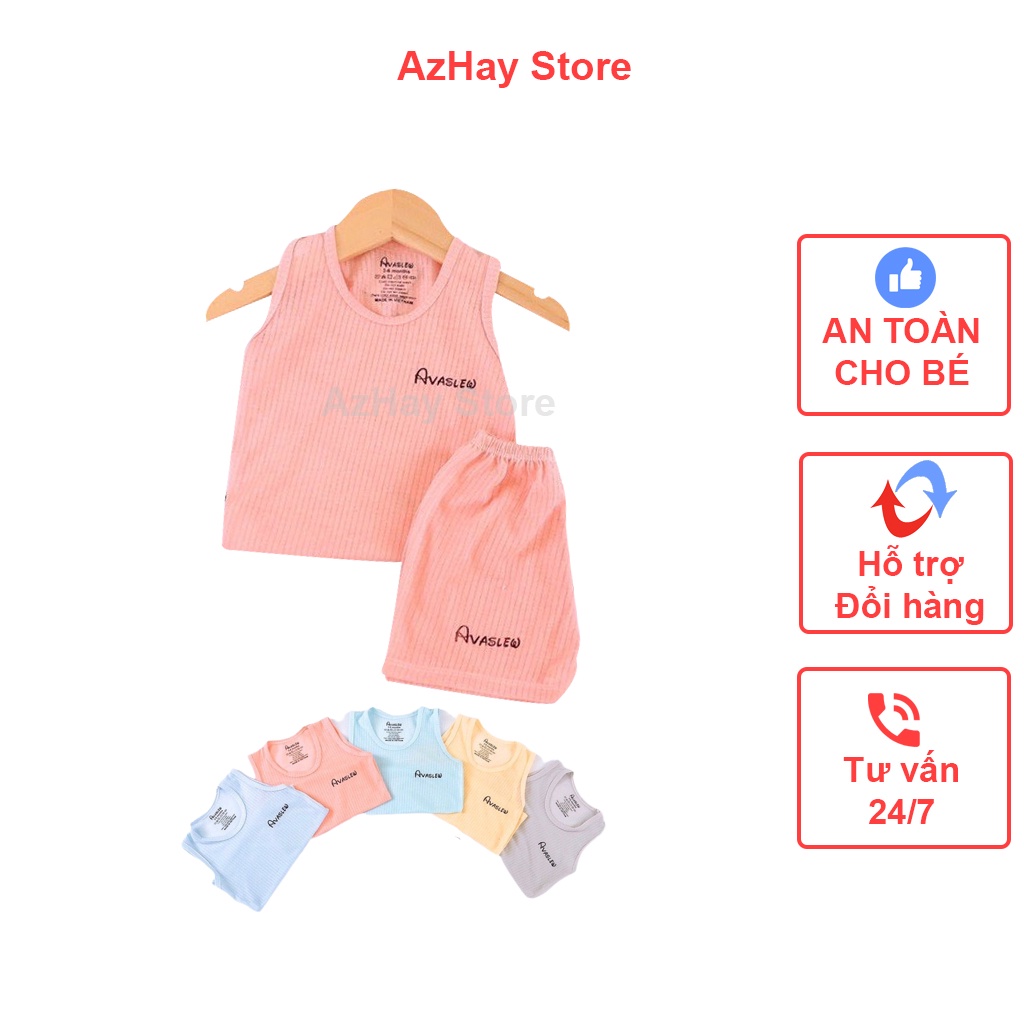 Bộ cotton giấy cho bé, quần áo cho bé trai/gái, chất vải mặc mát hàng chuẩn loại 1 cho bé 0-4 tuổi
