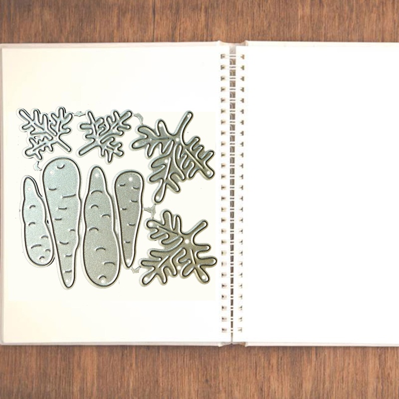 Khuôn Cắt Giấy Kim Loại Hình Củ Cà Rốt Dễ Thương