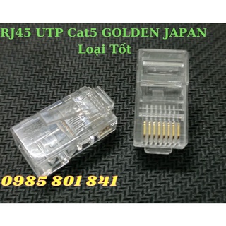Đầu bấm mạng RJ45 Cat5 Golden Japan loại tốt