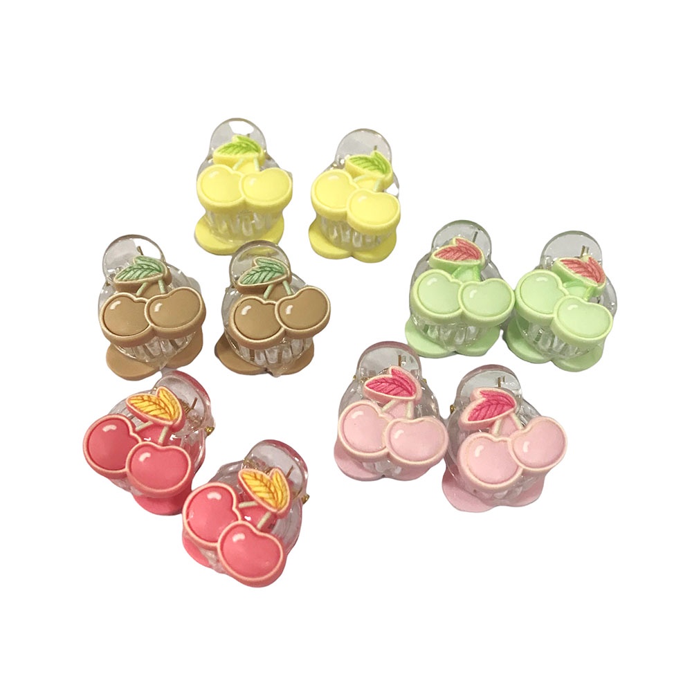 Set 2 kẹp gấp tóc mái mini hoạt hình trái cây xinh xắn JIAMEI DTOnline (tùy chọn)