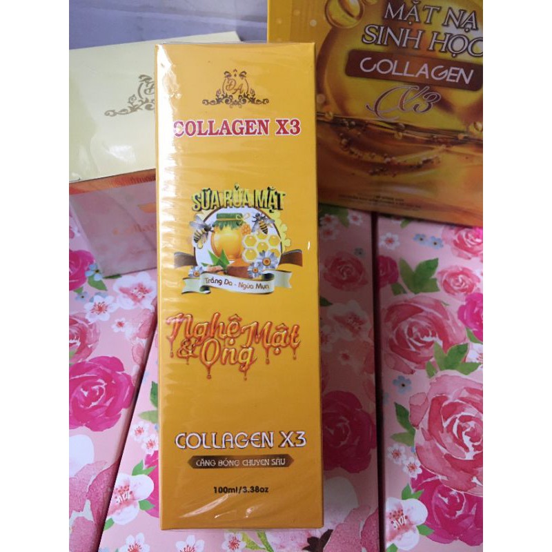 Sữa rửa mặt nghệ và mật ong collagen x3 [Chính Hãng] | BigBuy360 - bigbuy360.vn