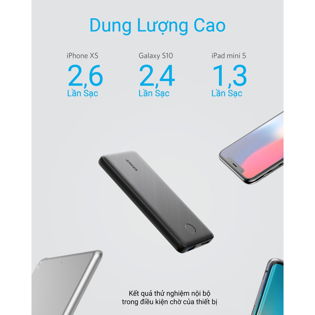 [ AnkerVN ] Pin sạc dự phòng ANKER PowerCore Slim 10000mAh - Anker A1229 - Hàng chính Hãng