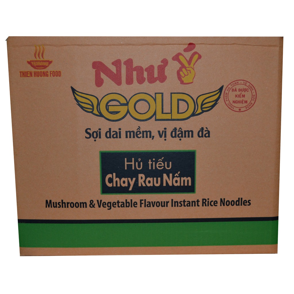 Thùng Hủ Tiếu Chay Rau Nấm Như Ý Gold Gói 65 Gr x 30 gói