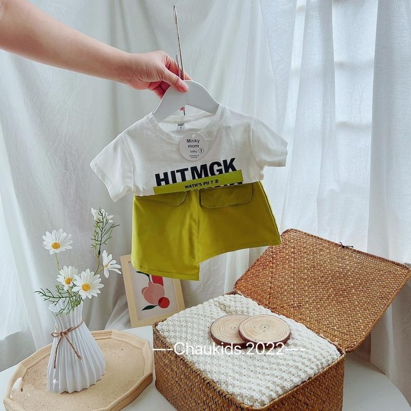 SET ÁO + CHÂN VÁY XANH CHO BÉ 9-17KG