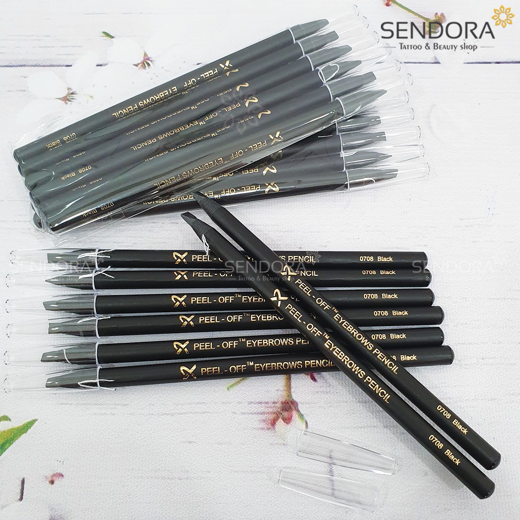 Chì đá định hình chân mày, Chì kẻ chân mày lâu trôi (Nâu, Đen, Trắng)