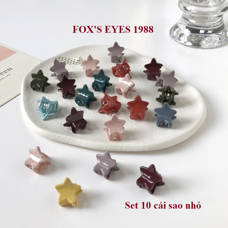 Set 10/20/30/50 Kẹp Tóc Mini Màu Trầm Bóng Phong Cách Hàn Quốc Thời Trang Xinh Xắn Cho Nữ Và Bé Gái