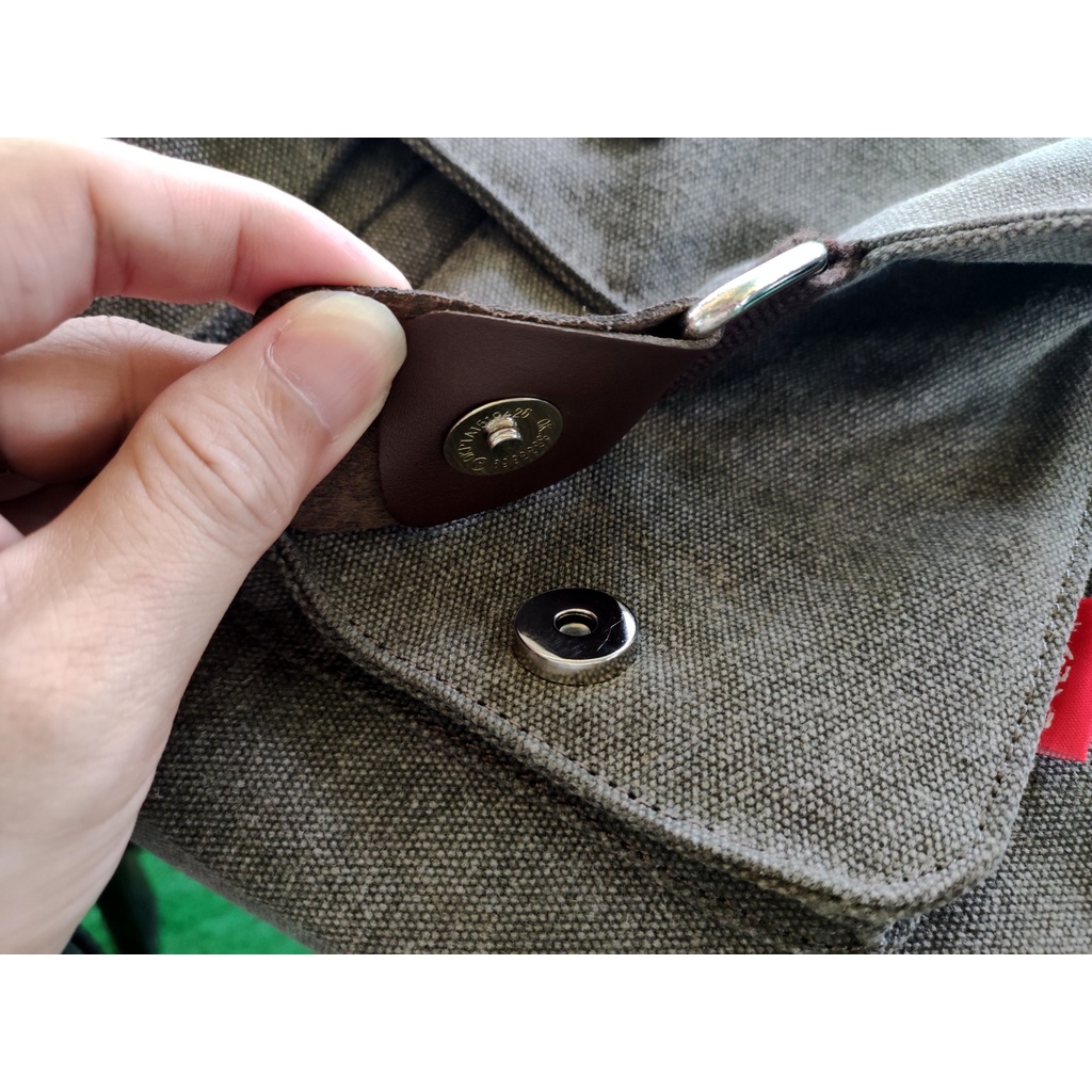 Túi Nam Đeo Chéo Vải Bố Canvas ZACHI Đựng Vừa Laptop 13'3 inch Màu Xám / Nâu T57 | BigBuy360 - bigbuy360.vn