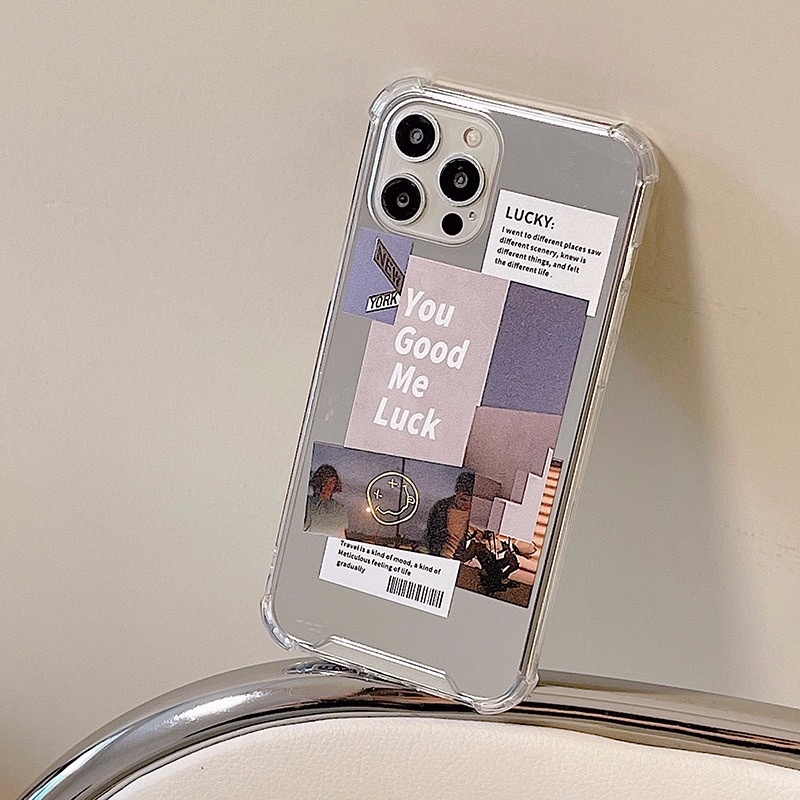 Ốp điện thoại tráng gương thiết kế thời trang cho iPhone13 ProMax 11 12 Mini XS 8 7 Plus