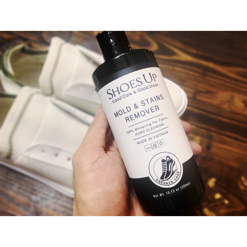 Shoes Up Mold & Stains Remover - Dung Dịch Tẩy Mốc, Tẩy Ố Vàng chuyên dụng trên Giày Vải, Nhựa, Cao Su…