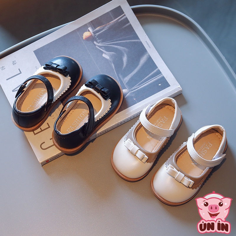 Giày bệt cho bé, Giày búp bê chất da PU mềm nhẹ êm chân phối Nơ đáng yêu 2 màu xinh xắn cho bé gái từ 1-5 tuổi YN876