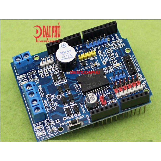 MẠCH Arduino L298P Motor Shield