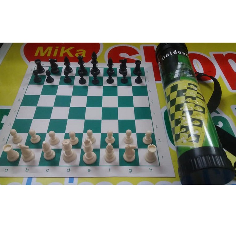 Bộ cờ vua thi đấu có ống đựng cỡ nhỏ