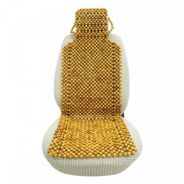 Sản Phẩm Bộ hạt gỗ tựa lưng massage ô tô cao cấp 100% gỗ Bách Xanh tự nhiên BX-M .