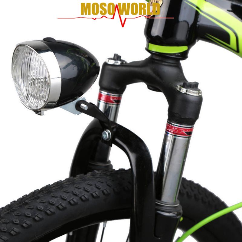 Đèn xe đạp MOSOWORLD gắn cổ xe chống thấm nước 3 LED