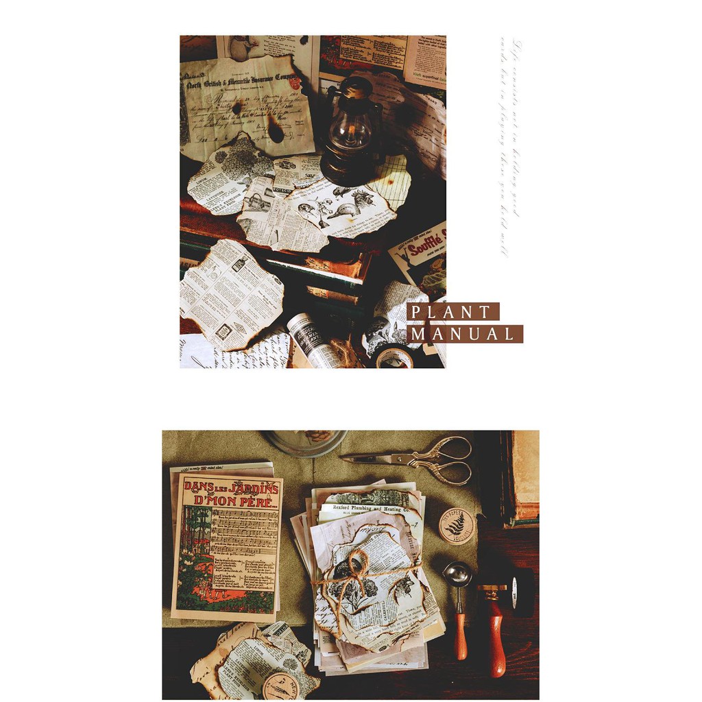 Set 50 tờ giấy nền phong cách retro vintage