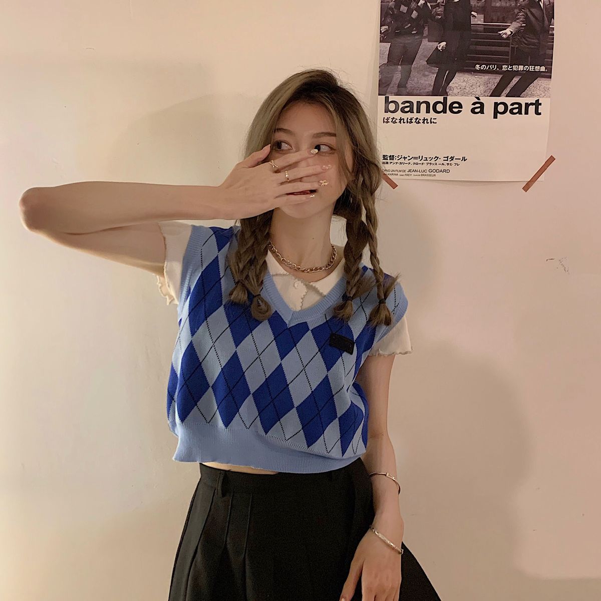 Áo Dệt Kim Không Tay Cổ Chữ V Thời Trang Hàn Quốc Cho Nữ | BigBuy360 - bigbuy360.vn