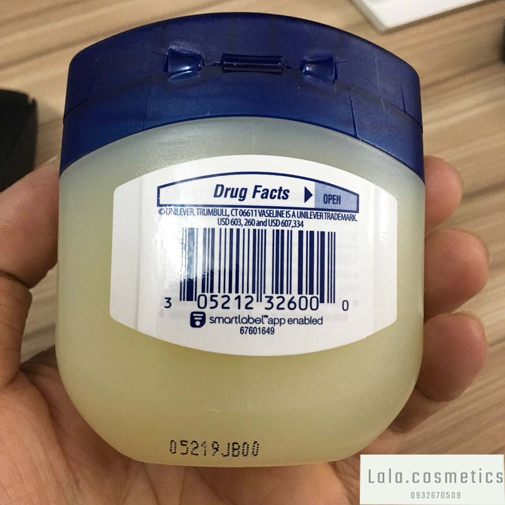 Sáp giữ ẩm Vaseline Pure Petroleum Jelly Original từ Mỹ