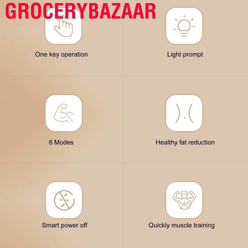 (Hàng Mới Về) Đai Tập Cơ Bụng Thông Minh Grocerybazaar Ymingqi Chất Lượng Cao