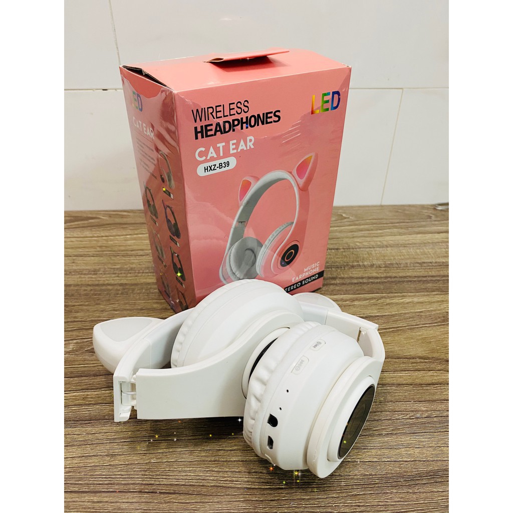 Tai Nghe Mèo Bluetooth, Headphone Tai Mèo Dễ Thương Có Mic,Âm Bass Mạnh Mẽ Và Dung Lượng Pin Khủng 400mAh BH 12 Tháng | BigBuy360 - bigbuy360.vn