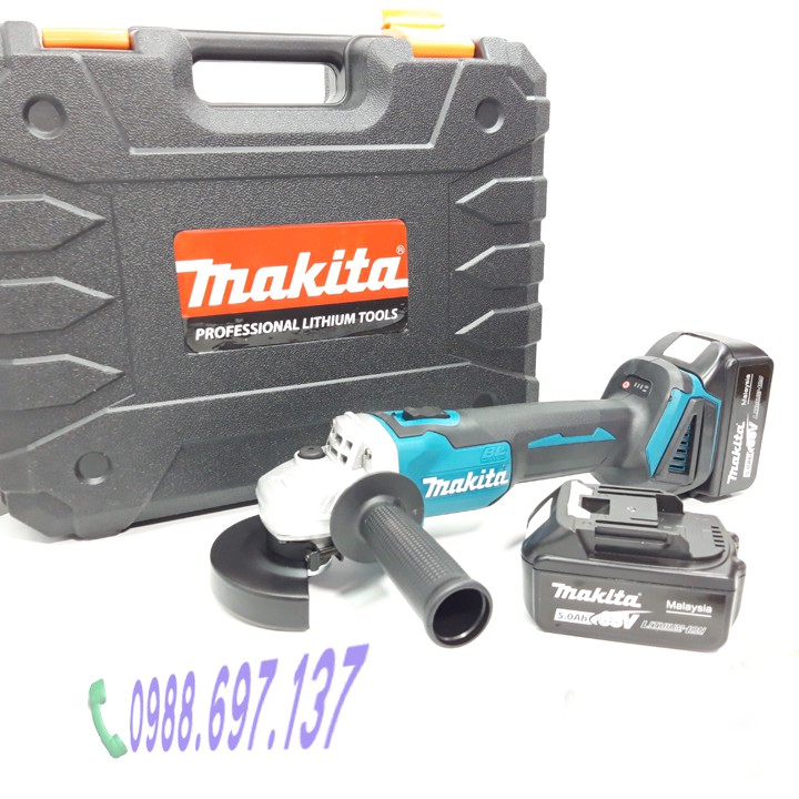 máy mài cắt pin 88V MAKITA100mm- dùng đá 1 tấc