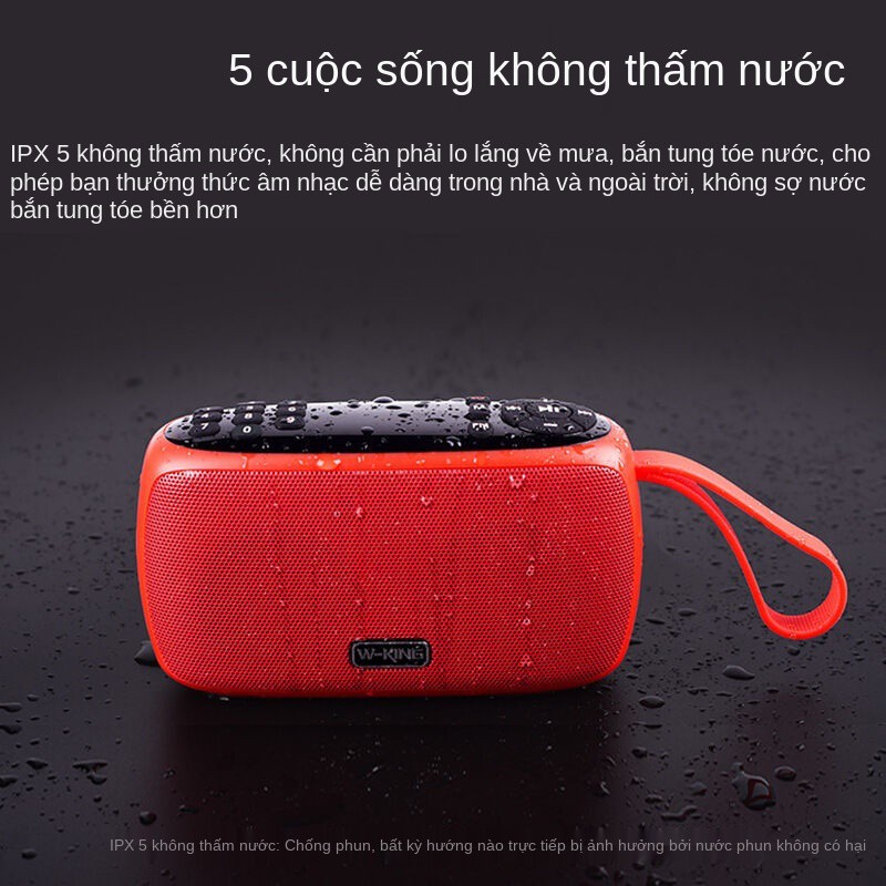 Loa bluetooth di động Walking X2 thẻ nghe đài người già u đĩa âm thanh siêu trầm nhỏ