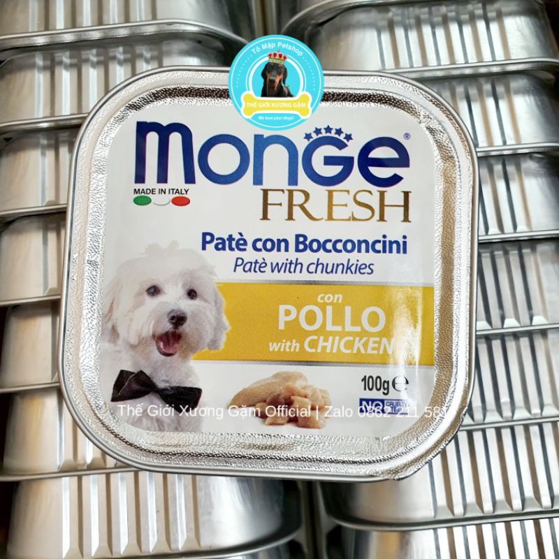 [HSD2025] MONGE PATE Ý CHO CHÓ 100G