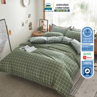 Bộ chăn ga gối poly cotton cao cấp mềm mại, Bộ chăn ga 4 món cotton mùa hè nhiều  mẫu đáng yêu
