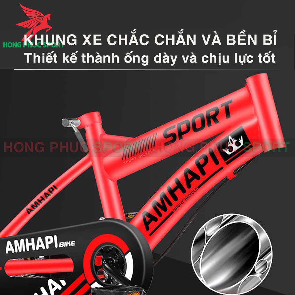 Xe Đạp Trẻ Em Chính Hãng AMHAPI, ZRONG, SZNIAO, SKILLMAX Cho Bé Từ 3 Đến 8 Tuổi - Khung Thép, Vành Nhôm Cao Cấp (N)