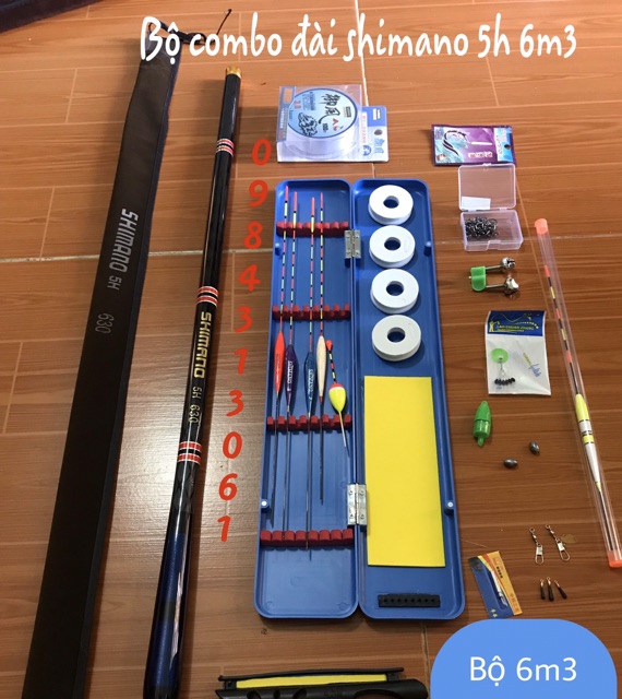Xả bộ cần 14 món shimano 5h câu tay câu đài