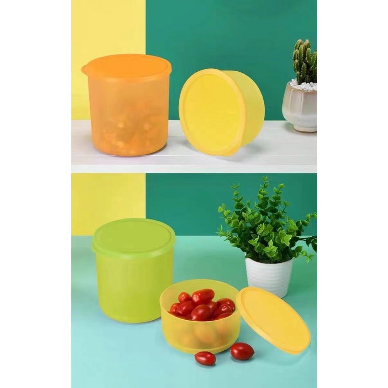 Bộ 4 hộp tròn BQTP Roundtax Tupperware Trung-Set Tupperware Tròn Roundtax