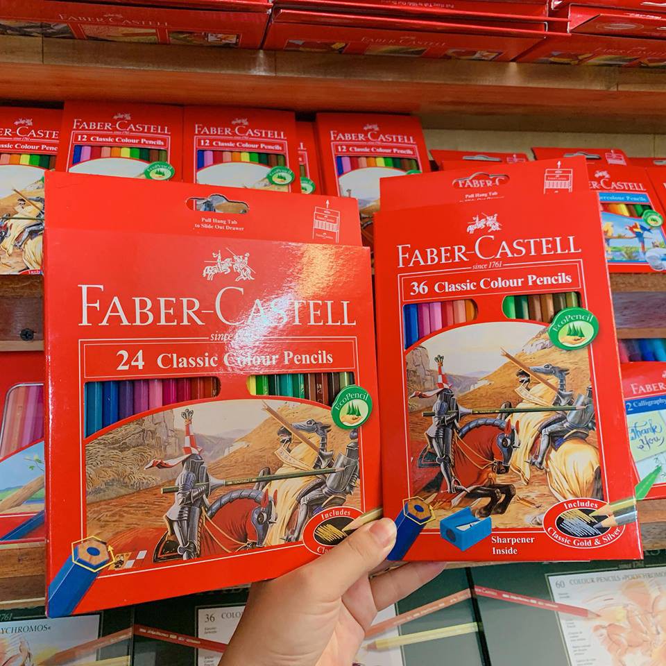 Màu Chì Faber Castell - Chì Màu Khô Thân Dài