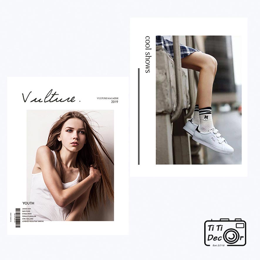 Tạp Chí Chụp Ảnh TiTi Decor Postcard Decor Nhà Cửa, Chụp Ảnh Thời Trang, Tạp Chí Tiếng Anh