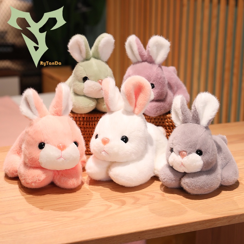 Đồ chơi nhồi bông Hình Thỏ Nằm Ngủ Dễ Thương Cho Bé Gái