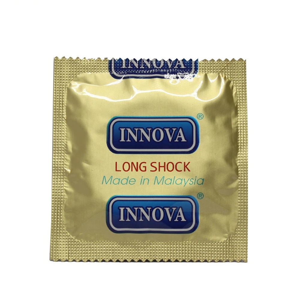 Bao cao su kéo dài thời gian quan hệ INNOVA GOLD gân gai, bcs chống xuất tinh sớm, hộp 12 bcs