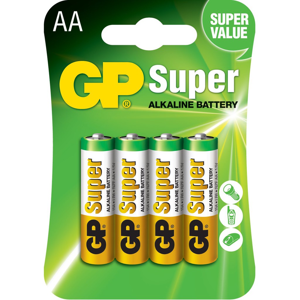 [Xả kho pin xịn][Follow shop giá cực rẻ] GP Batteries Alkaline Pin AA, pin AAA, pin C, pin D, pin 12V và pin 9V F