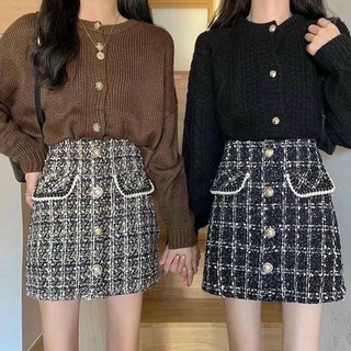 Chân váy dạ 4 cúc ngọc xịn 💖freeship💖 ảnh thật ở cuối