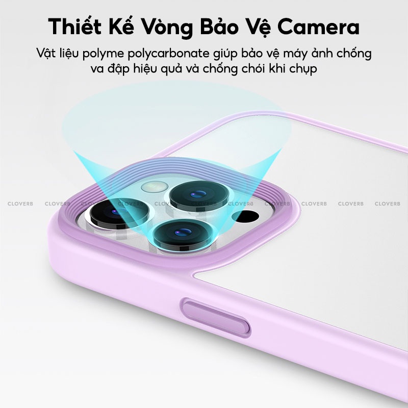 Ốp Lưng iPhone 13 Pro Max LIKGUS U Shield Series Viền Màu TPU Mềm Chống Sốc Mặt Lưng PC Cứng Phủ Mờ Nhám Chống Vân Tay