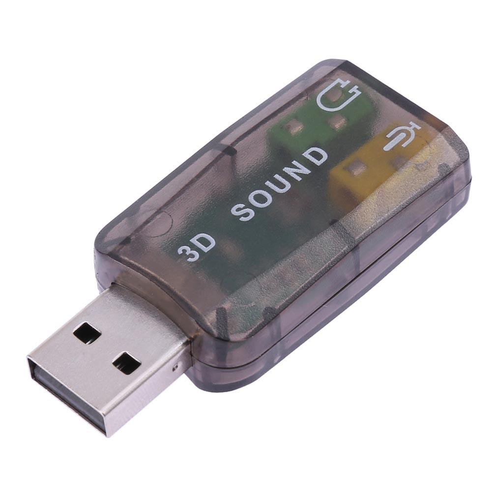 Đầu USB chuyển đổi âm thanh cao cấp 5.1 CH 3D cho laptop/máy tính/notebook