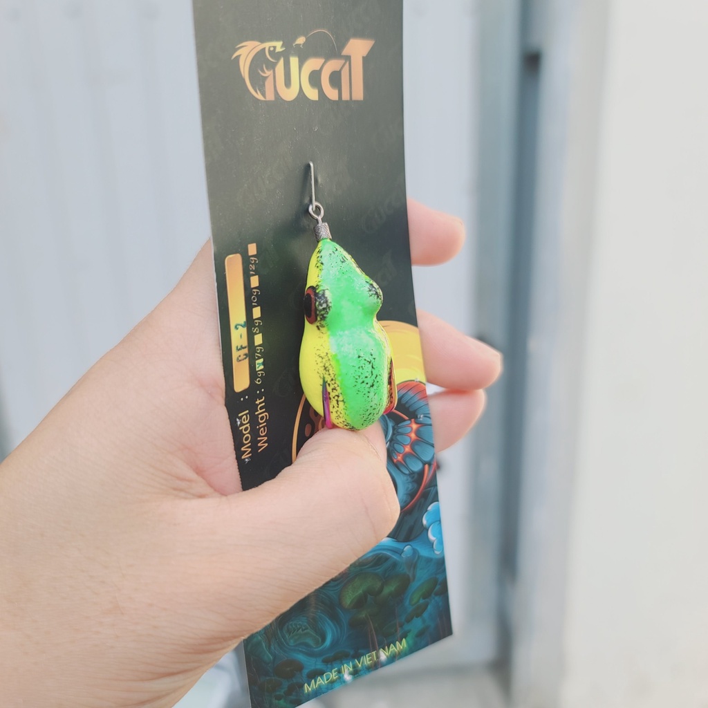 Mồi Câu Lure Nhái Hơi CF2 - Body Siêu Mềm mồi câu lure