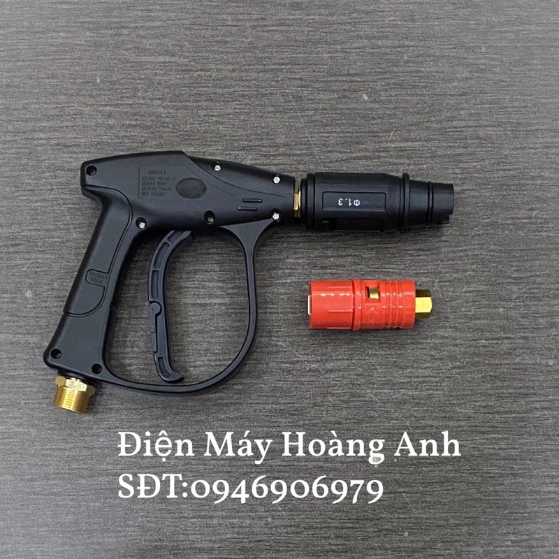 Súng rửa xe áp lực cao ren 22mm/ren14mm+Béc mỏ vịt