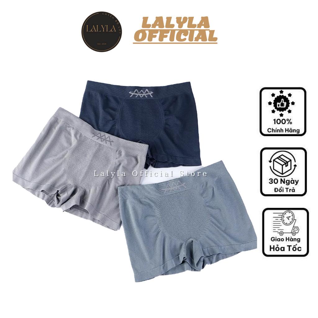 Hộp 3 quần sịp nam,quần lót nam đùi kháng khuẩn thời trang LALYLA