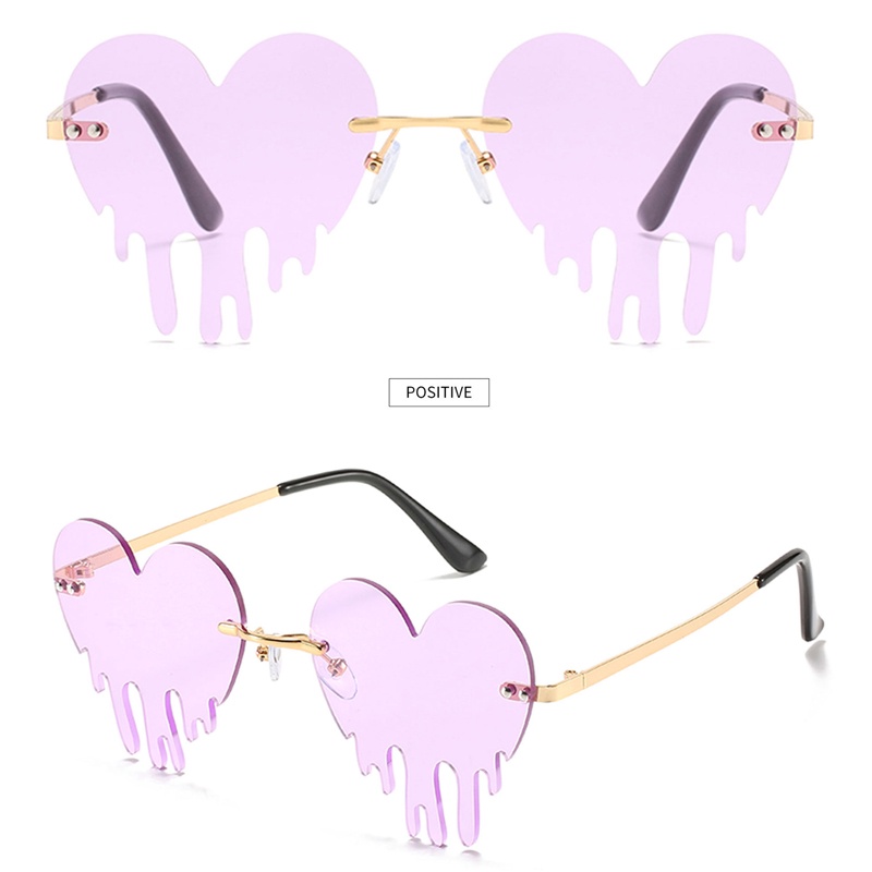 Kính Mát Hình Trái Tim Tan Chảy Độc Đáo 2021