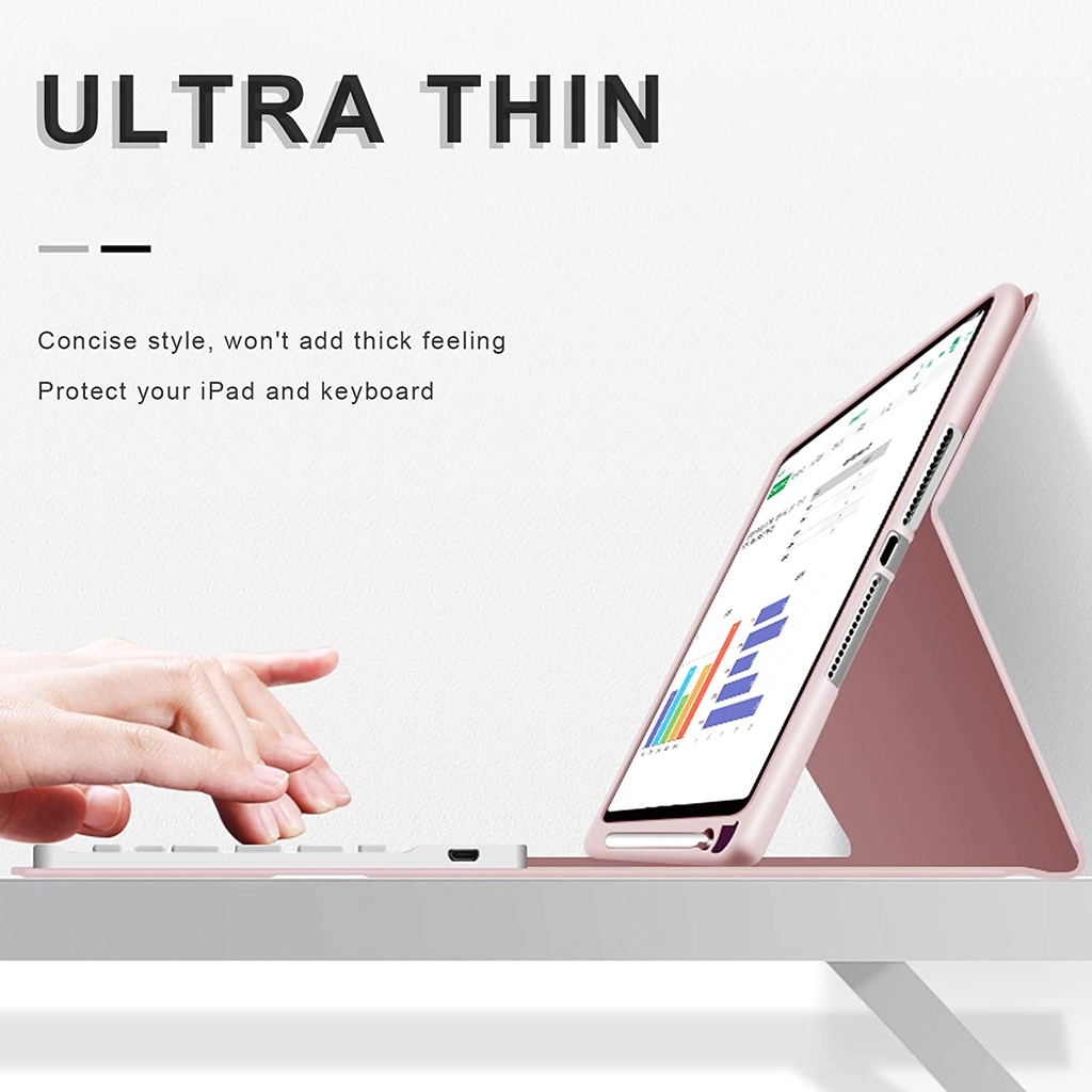 Bao Da Máy Tính Bảng Có Bàn Phím Cho iPad 9th Generation 10.2 Second Generation 8th Generation 7th Generation air4 10.9 pro 11 pro 10.5 pro 12.9 mini4 mini5 2021/2020/2019/2018/2017